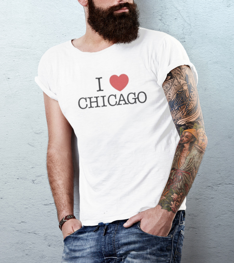 I Love Chicago Heart T-Shirt