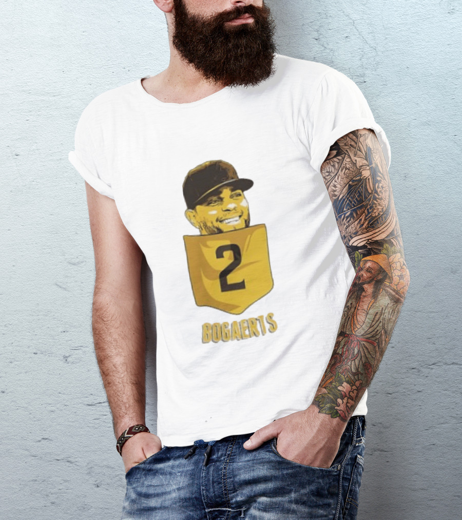Xander Bogaerts 2 San Diego Padres Baseball MLB Pocket T-Shirt