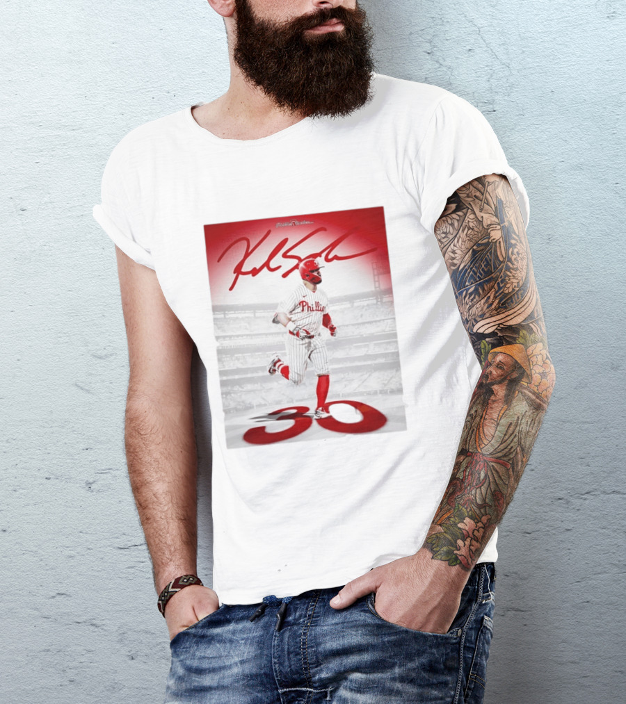 Philadelphia Phillies Kyle Schwarber 30 Home Runs Phillies Stadium T-Shirt