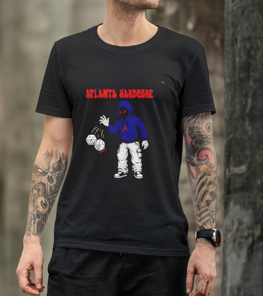 Atlanta Hardcore Braves Dice Throw Streetwear T-Shirt