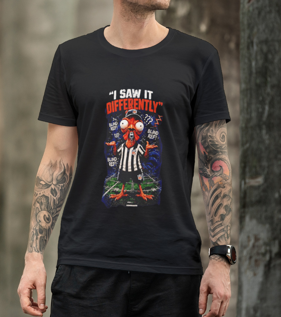 I Saw It Differently Blind Referee Parody NFL Football Humor T-Shirt