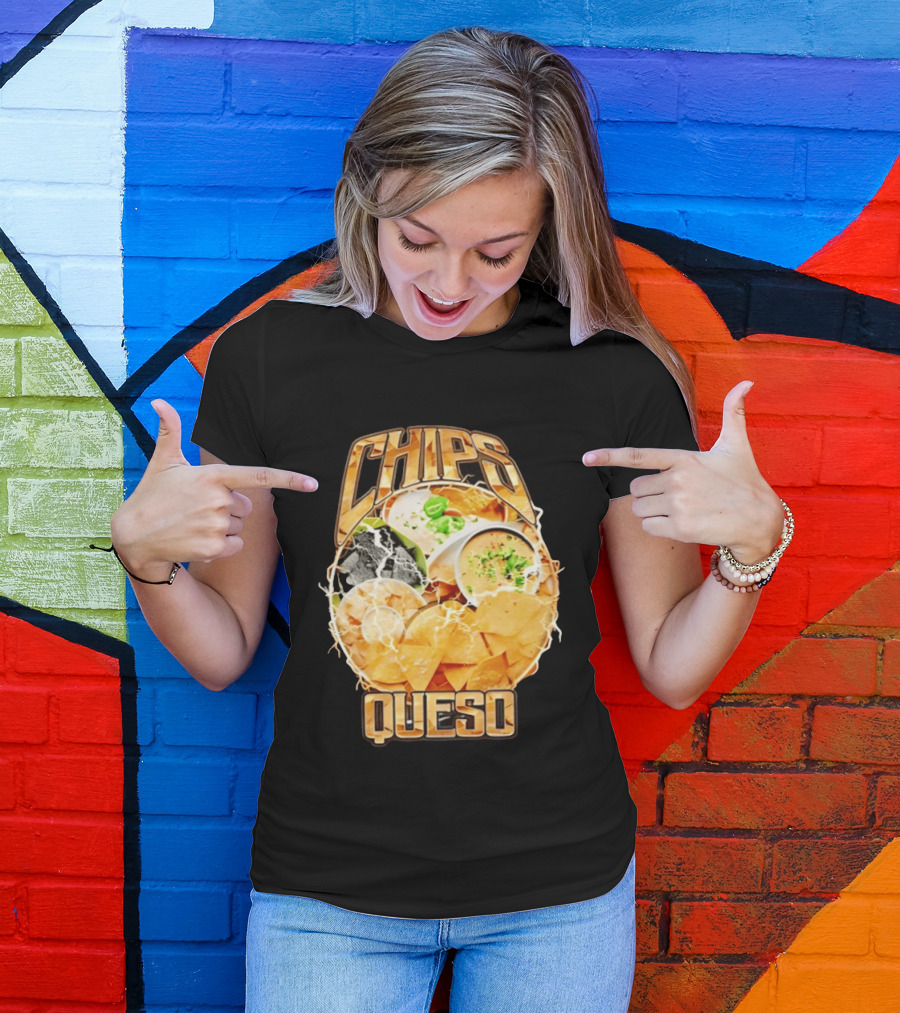 Chips Queso Lightning Bold Flavor Snack Experience T-Shirt