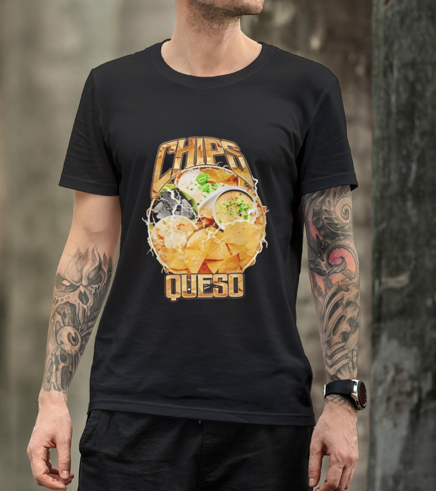 Chips Queso Lightning Bold Flavor Snack Experience T-Shirt