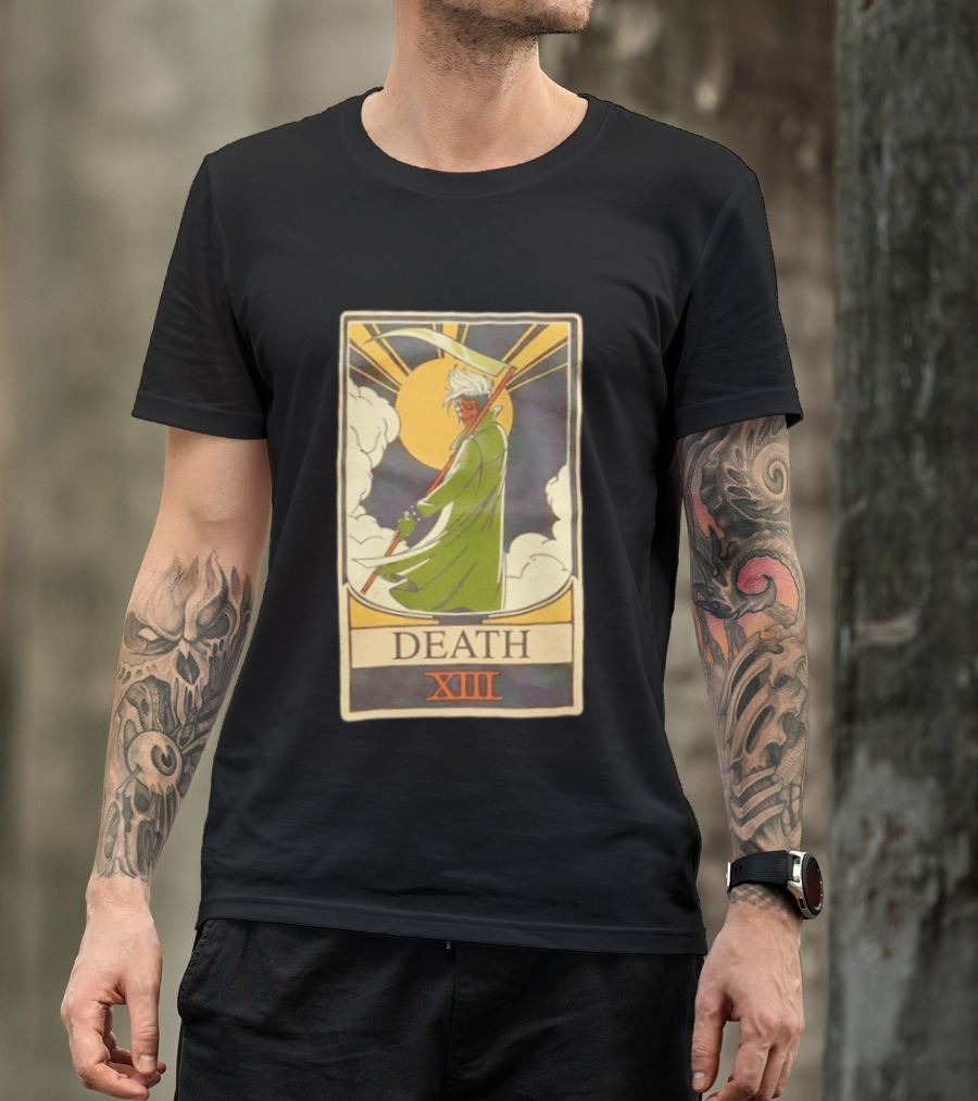 Marvel X Men '97 Gambit Tarot Card Death XIII T-Shirt