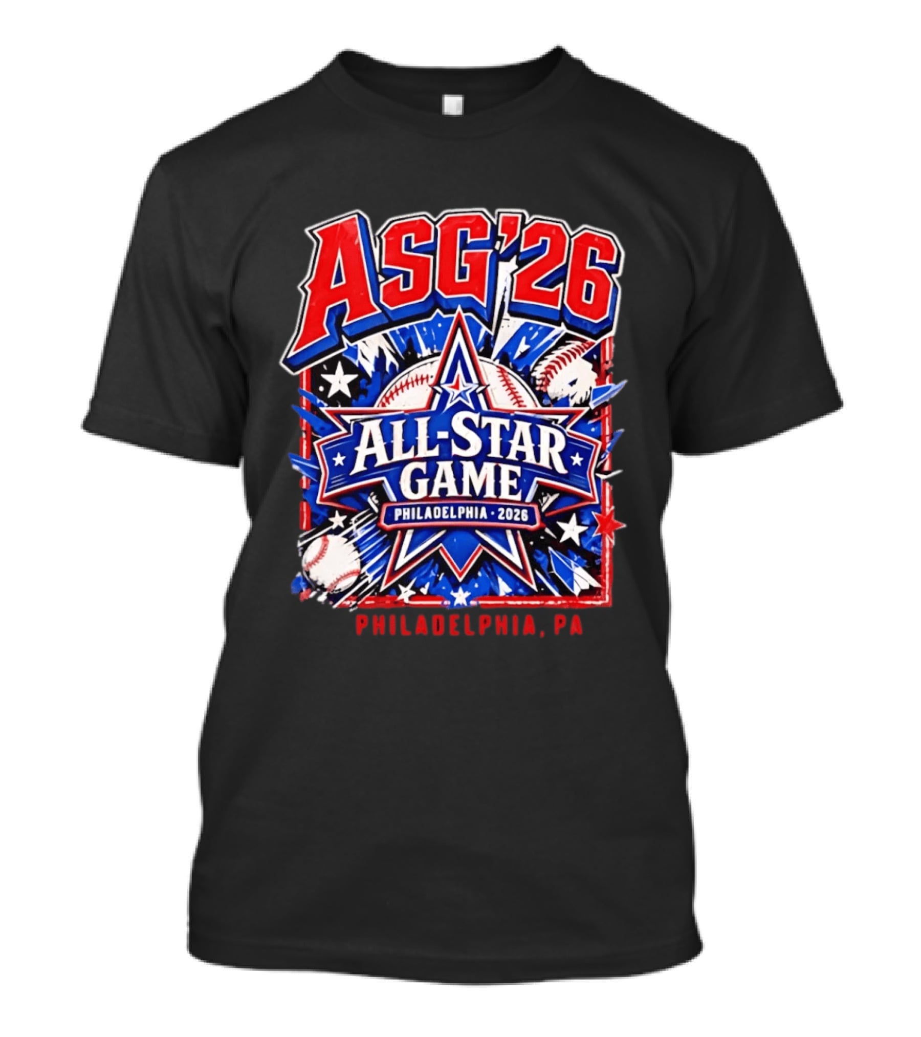 Philadelphia Phillies ASG '26 All Star Game Philadelphia PA Baseball T-Shirt