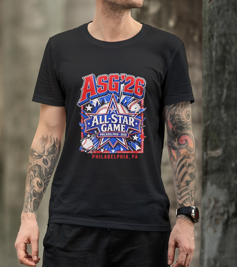 Philadelphia Phillies ASG '26 All Star Game Philadelphia PA Baseball T-Shirt