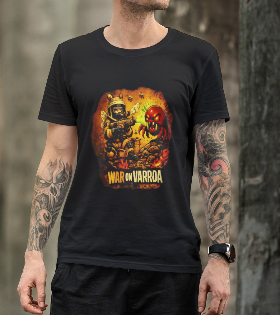 War On Varroa Beekeeper Tactical Combat Against Varroa Mite T-Shirt