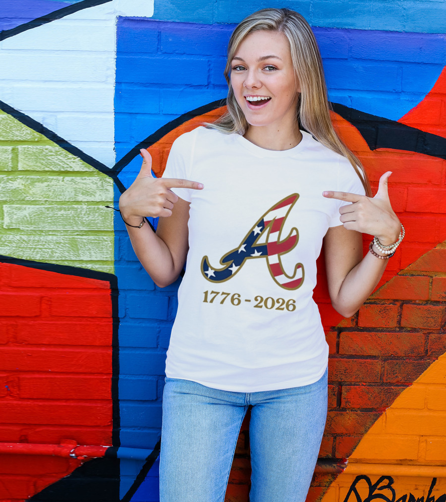 Atlanta Braves 1776 2026 250th Fourth Of July Celebration T-Shirt