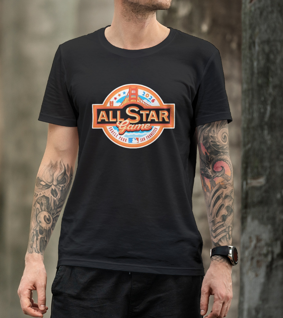 2026 MLB All Star Game Oracle Park San Francisco Golden Gate Bridge T-Shirt