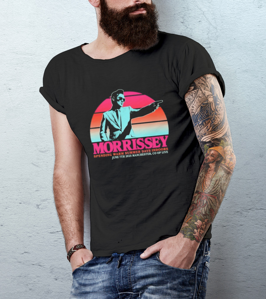 Morrissey Warm Summer Days June 7th 2025 Manchester CO OP Live T-Shirt