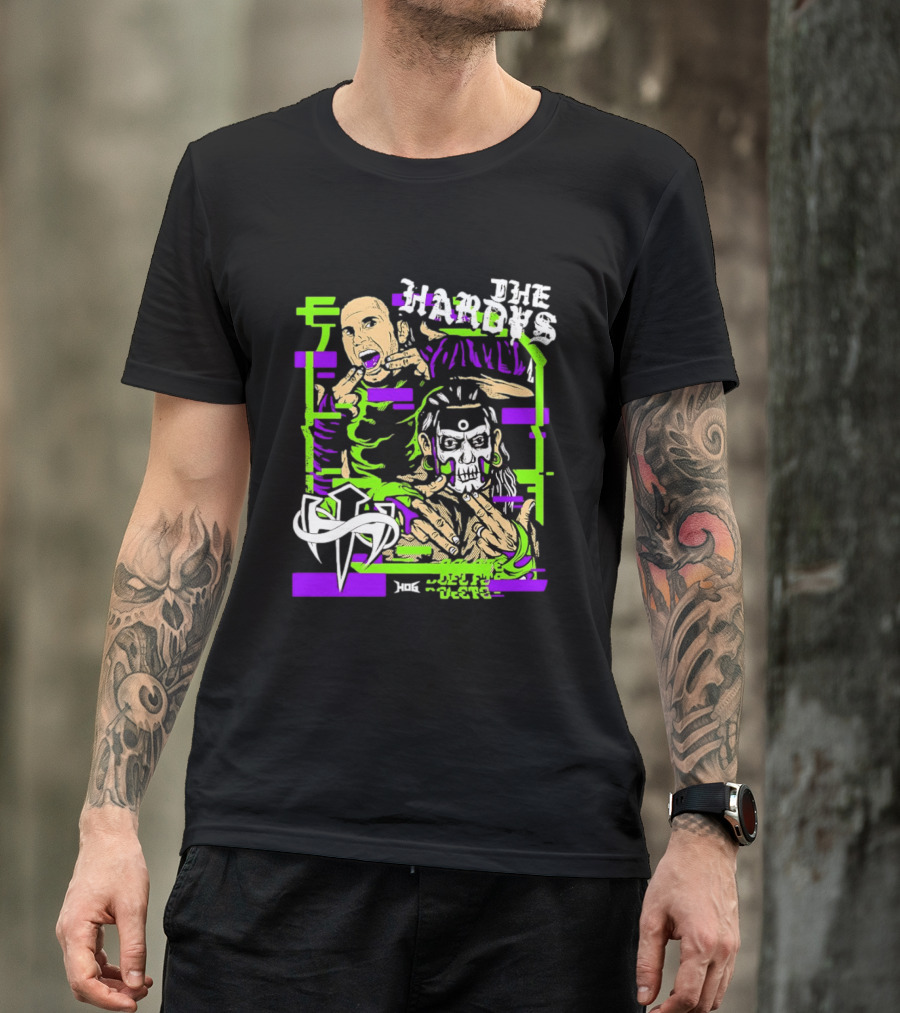 The Hardys Jeff Hardy Matt Hardy WWE Neon T-Shirt