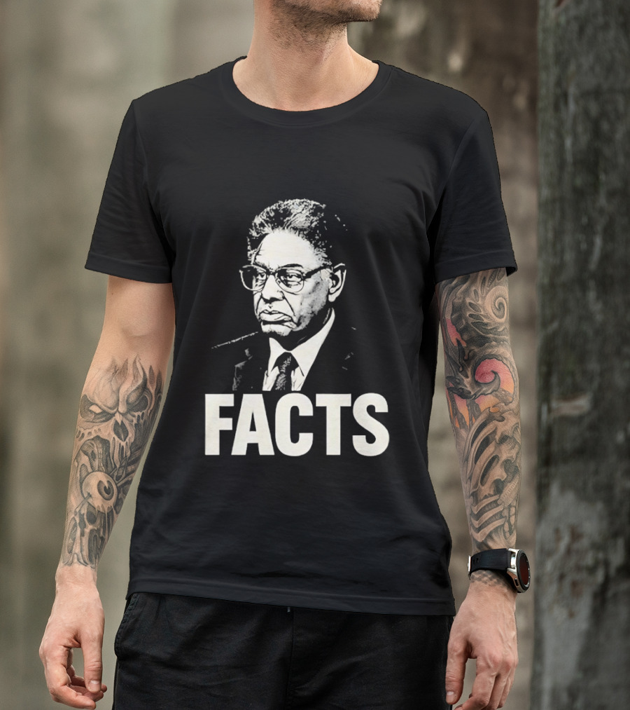 Thomas Sowell Facts Portrait Realism T-Shirt