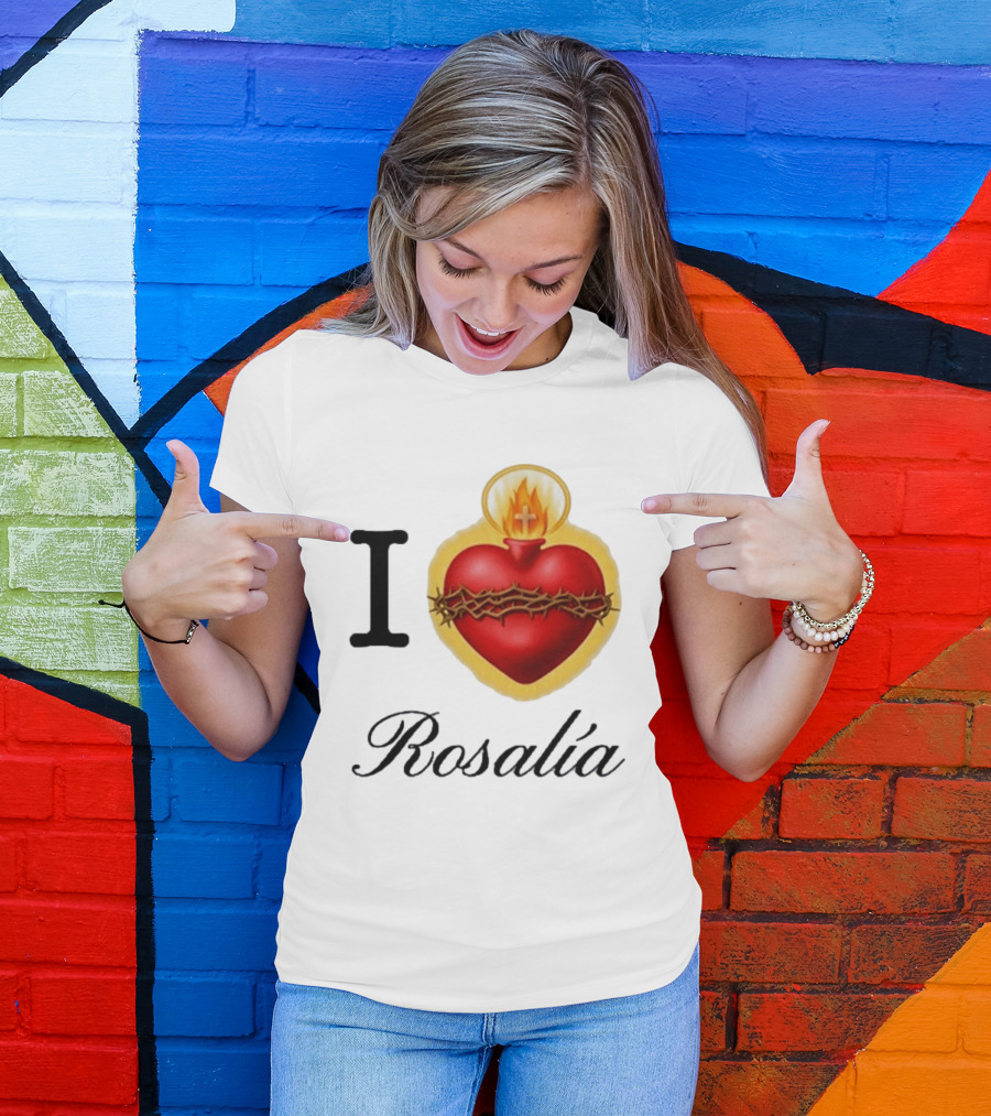 I Love Rosalía Sacred Heart T-Shirt