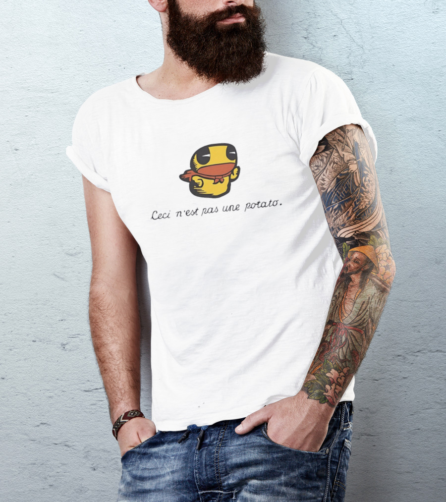 Duck Ceci N'est Pas Une Potato Magritte T-Shirt