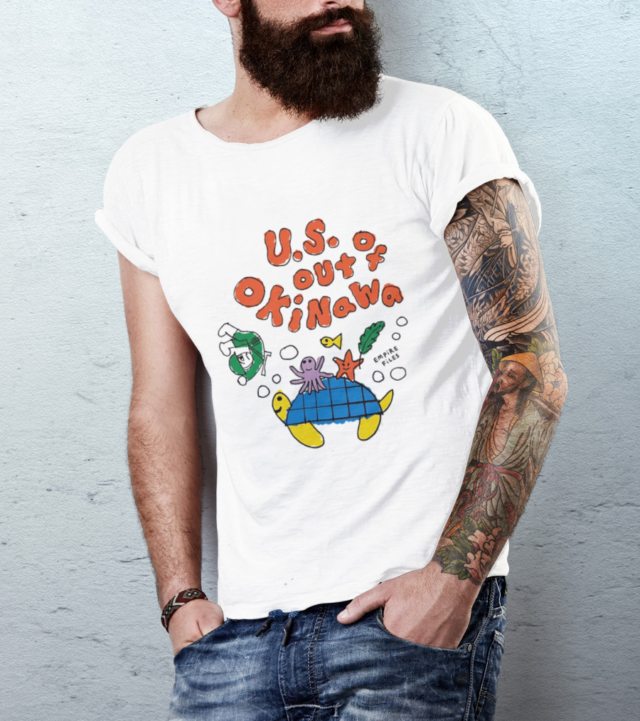 Empire Files U.S. Out Of Okinawa Turtle Octopus T-Shirt