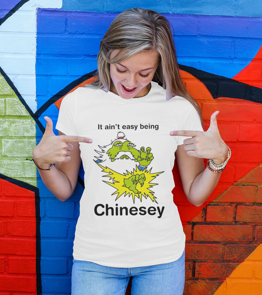 It Ain't Easy Being Chinesey Green Creature Martial Arts T-Shirt