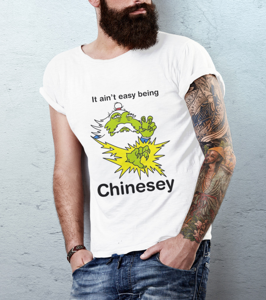 It Ain't Easy Being Chinesey Green Creature Martial Arts T-Shirt