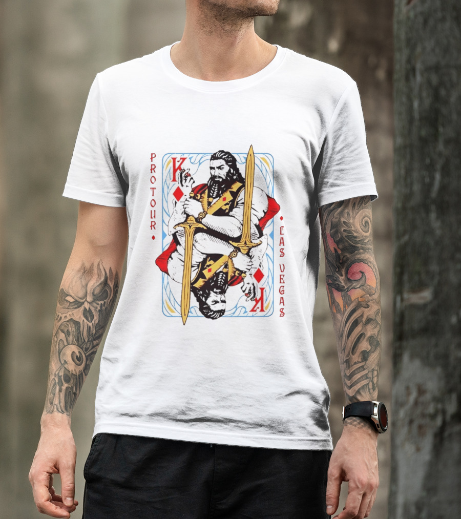 Pro Tour Las Vegas 2026 King Of Diamonds Playing Card T-Shirt