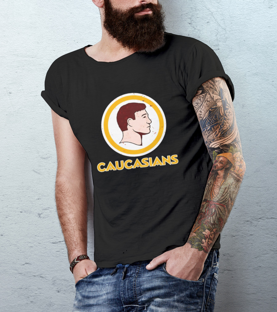 Caucasians Satire Humor Sports Team T-Shirt