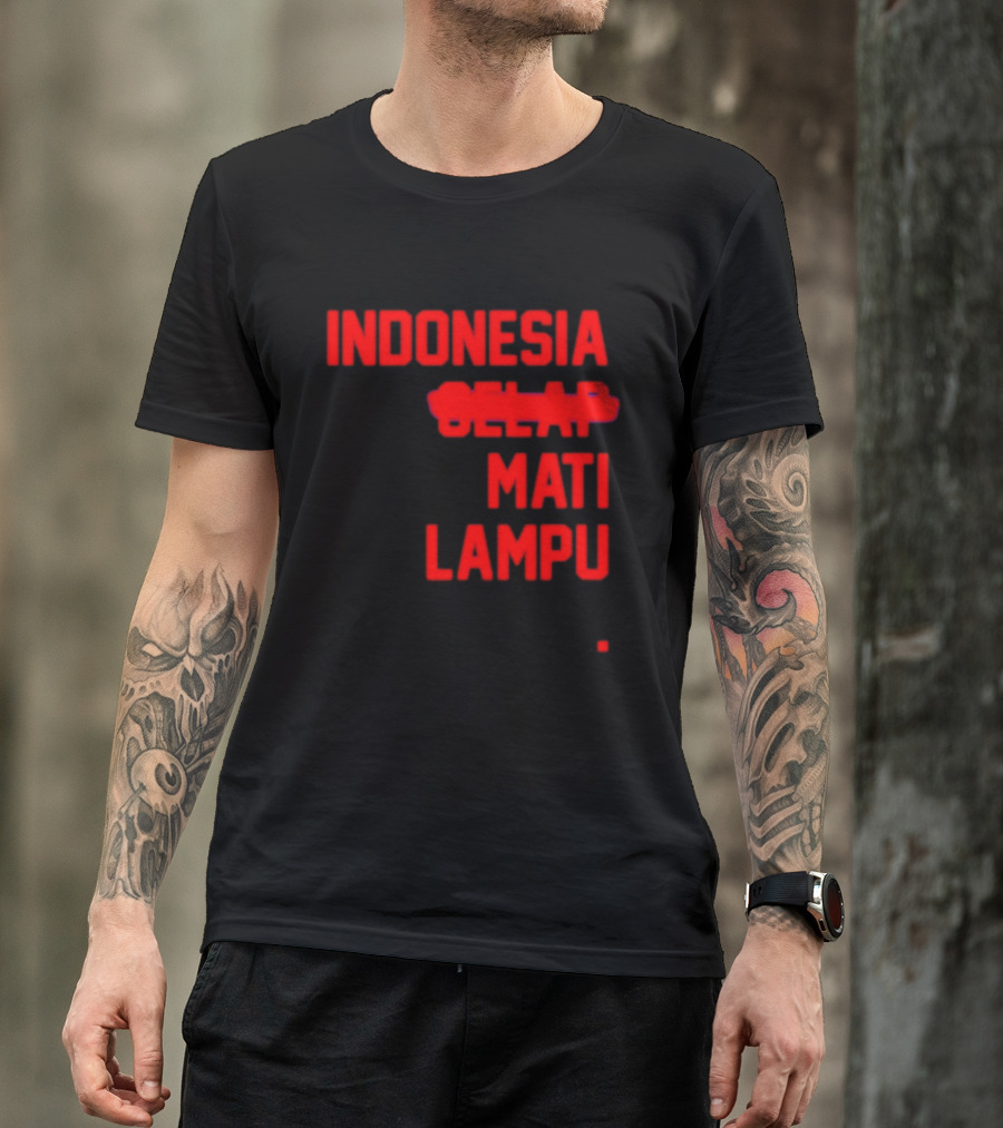 Indonesia Gelap Mati Lampu Blackout T-Shirt
