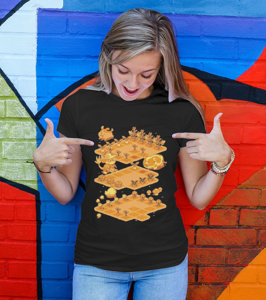 GDQ Happy Harvest Farm Simulation Cute Animals And Crops T-Shirt