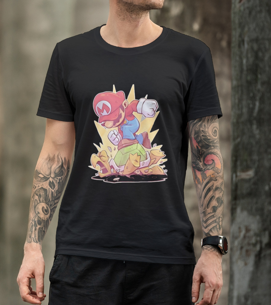 Super Mario Koopa Troopa Smash Stomp Action T-Shirt