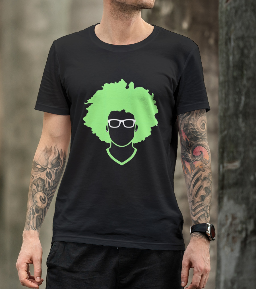 Olivia Miles Neon Afro Glasses Outline Minnesota Lynx T-Shirt