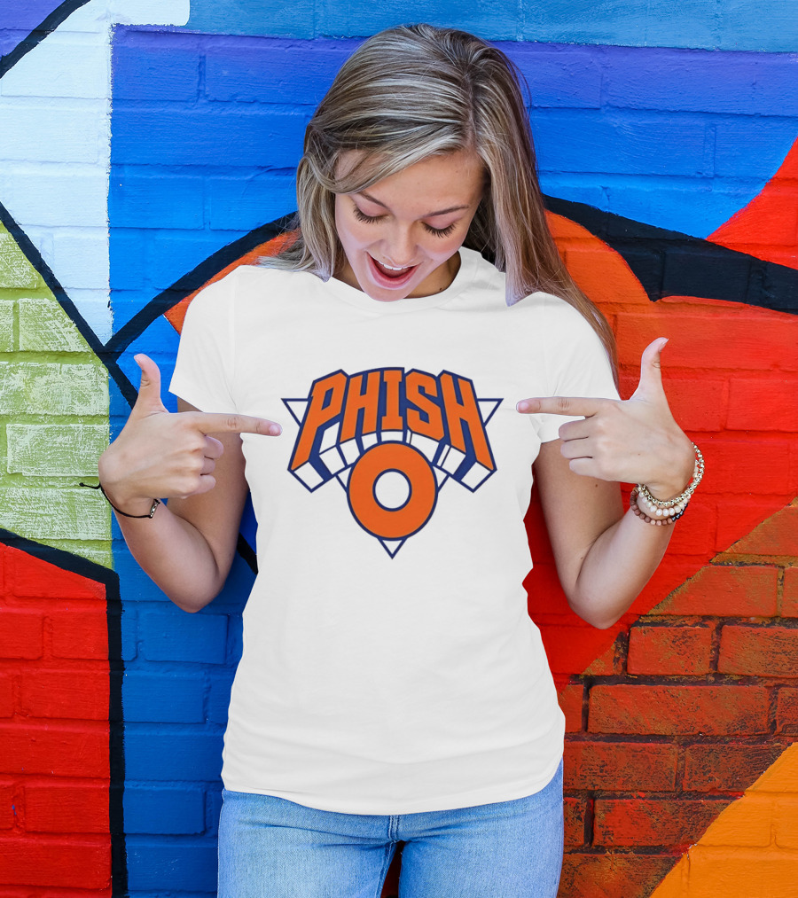 Phish New York Knicks NBA Basketball Triangle Circle T-Shirt