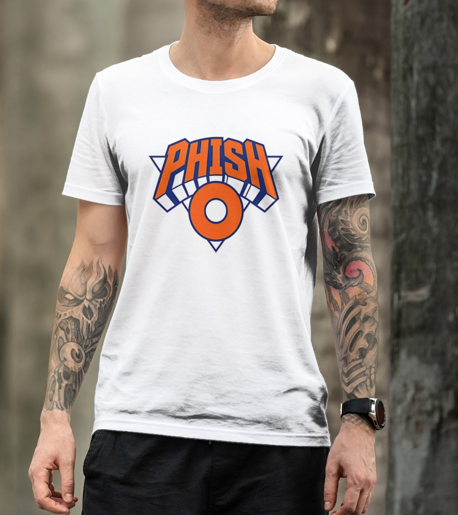 Phish New York Knicks NBA Basketball Triangle Circle T-Shirt