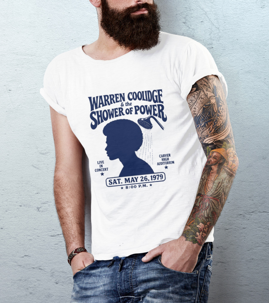 Warren Coolidge & The Shower Of Power Live In Concert Carver High Auditorium Sat May 26 1979 8:00 P.M. T-Shirt