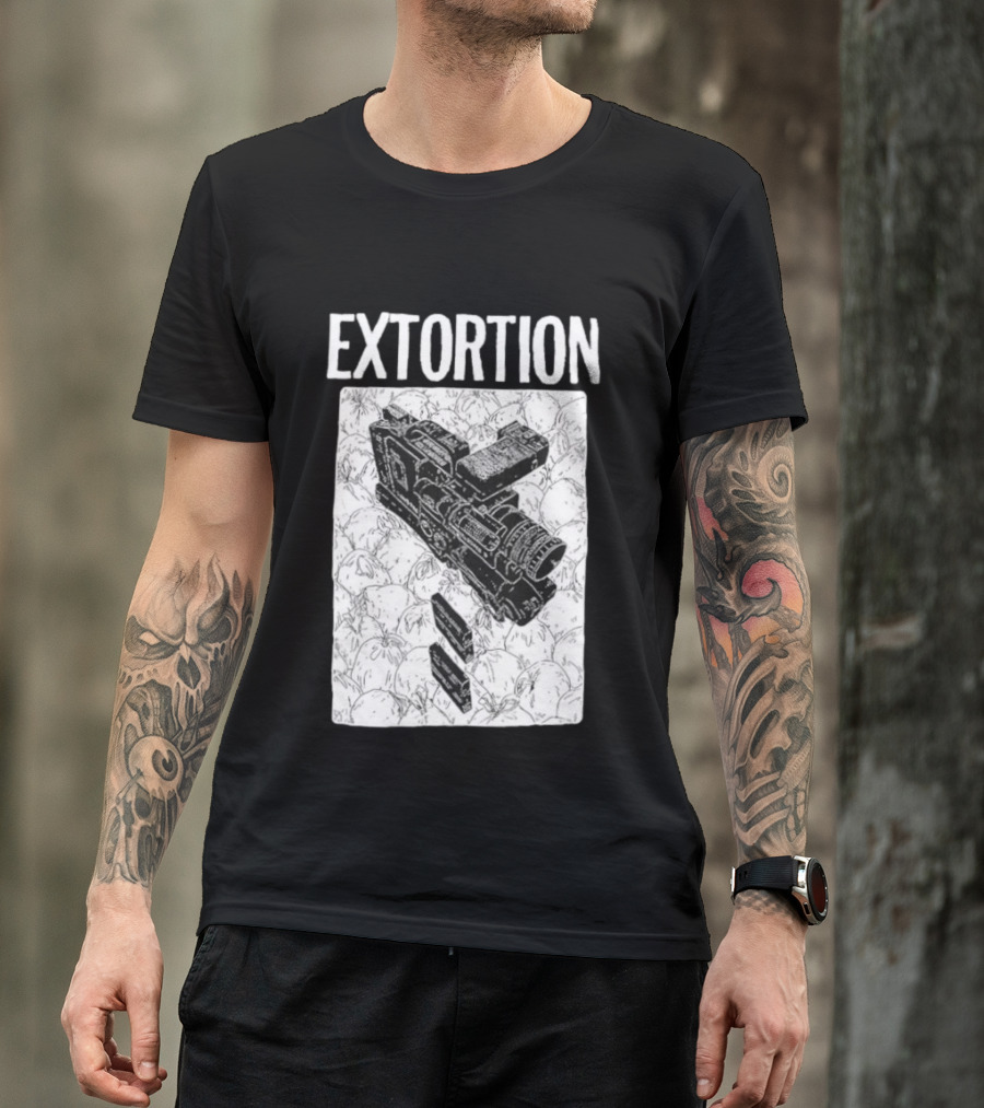 Extortion Band Video Camera Hardcore Punk T-Shirt