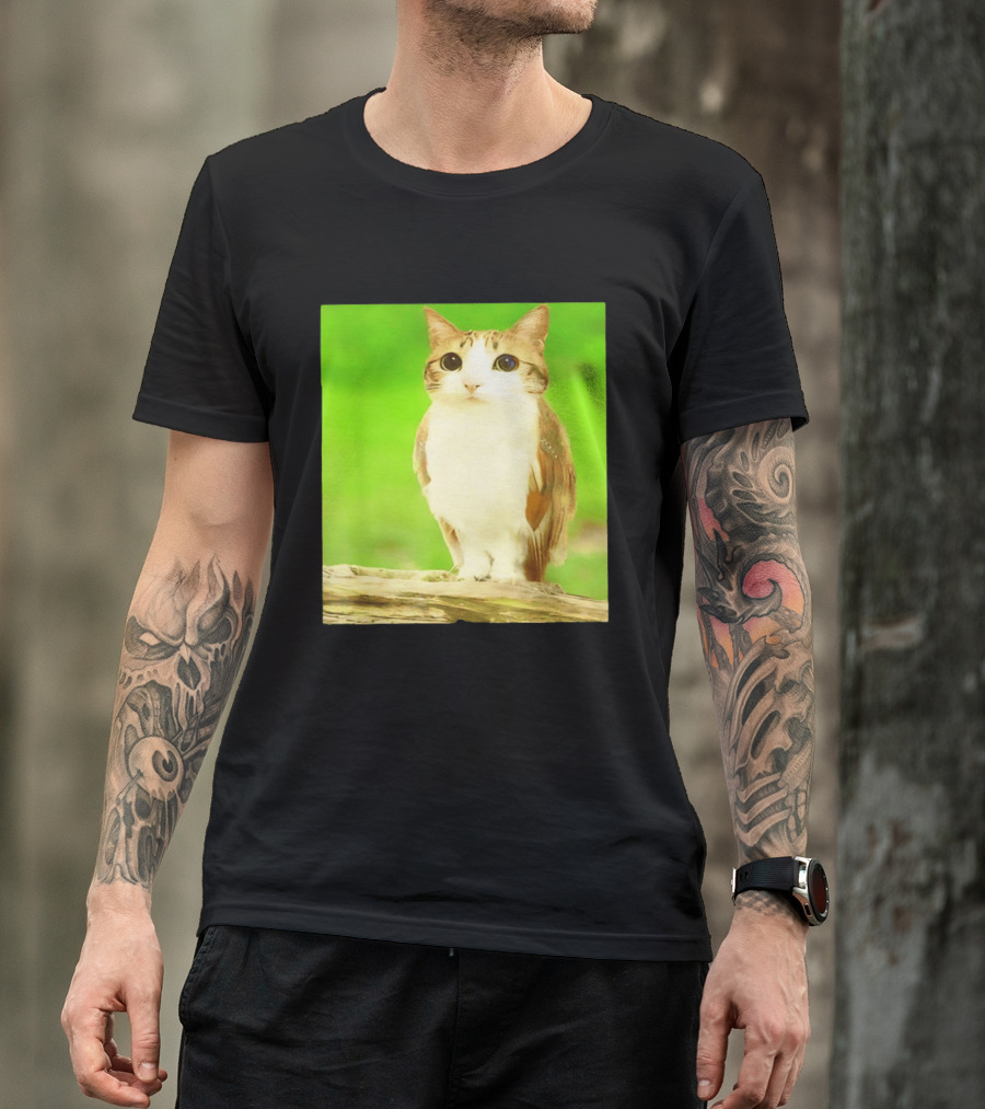 Cat Owl Hybrid Animal Mashup Creature Fusion T-Shirt