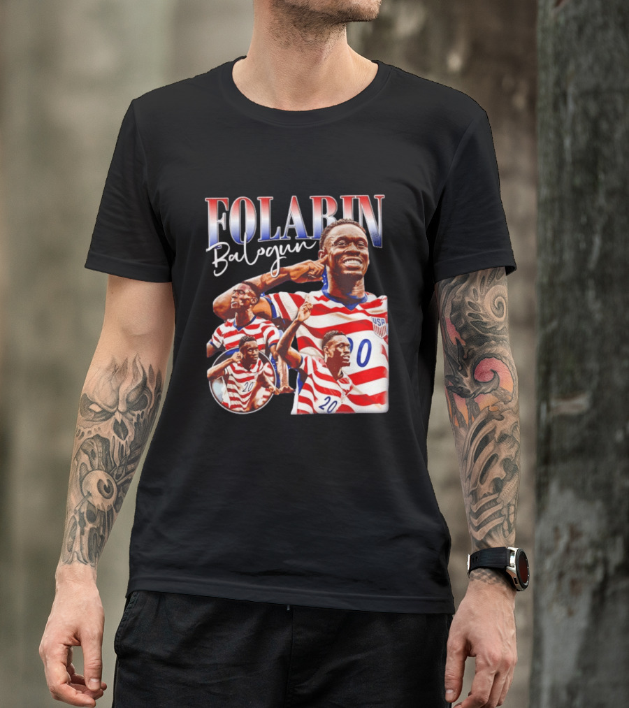 Folarin Balogun USMNT USA Soccer Team 20 Jersey T-Shirt