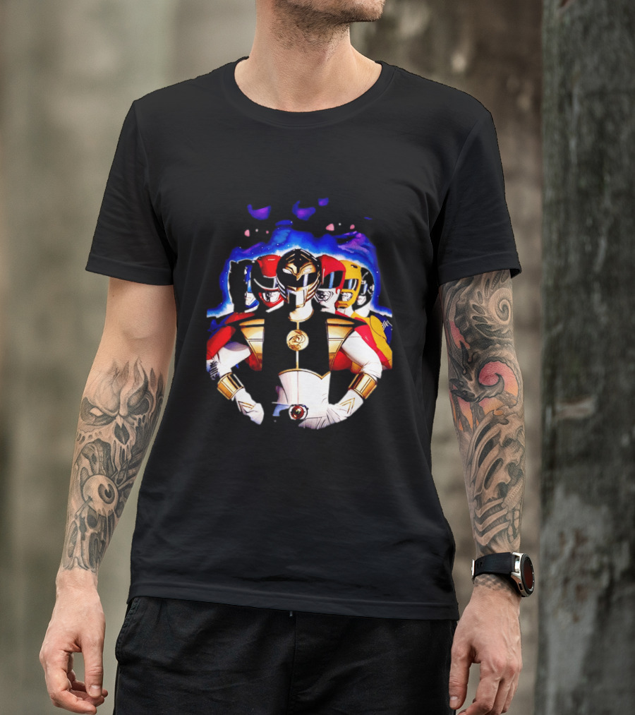 Power Rangers White Ranger Mighty Morphin Team Legacy T-Shirt