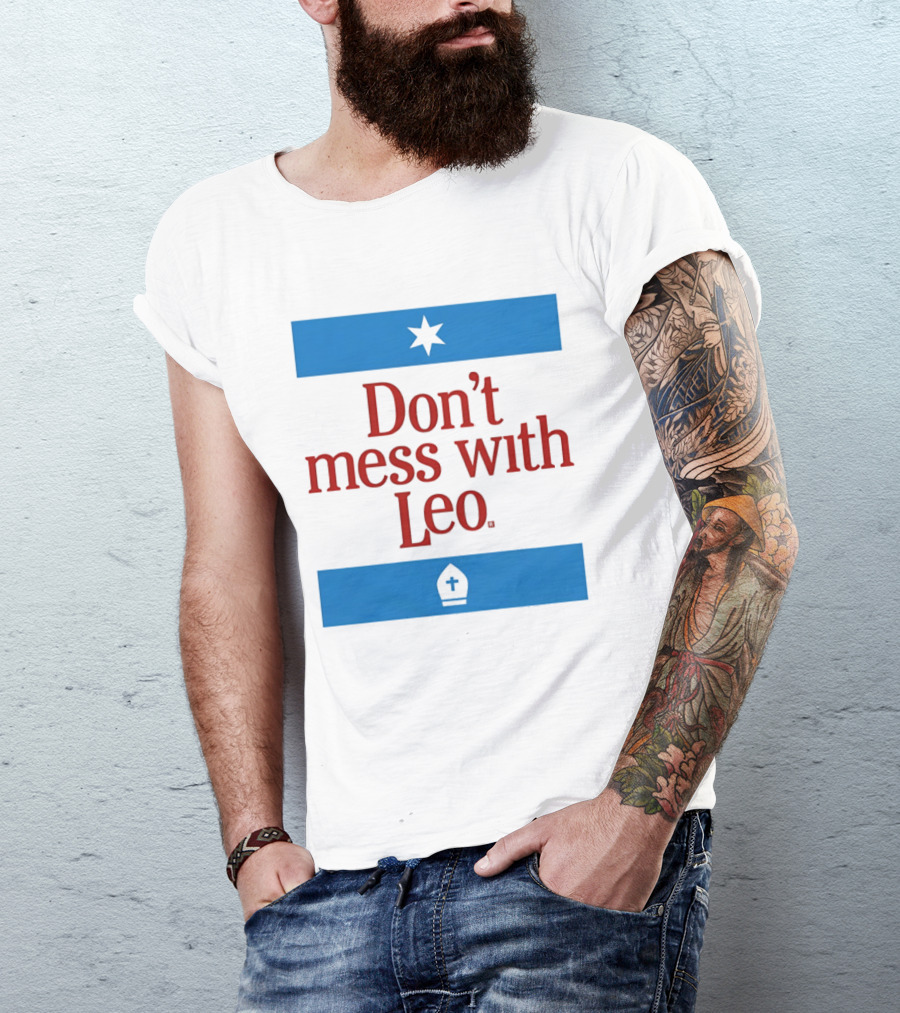 Don't Mess With Leo Mitre Star T-Shirt