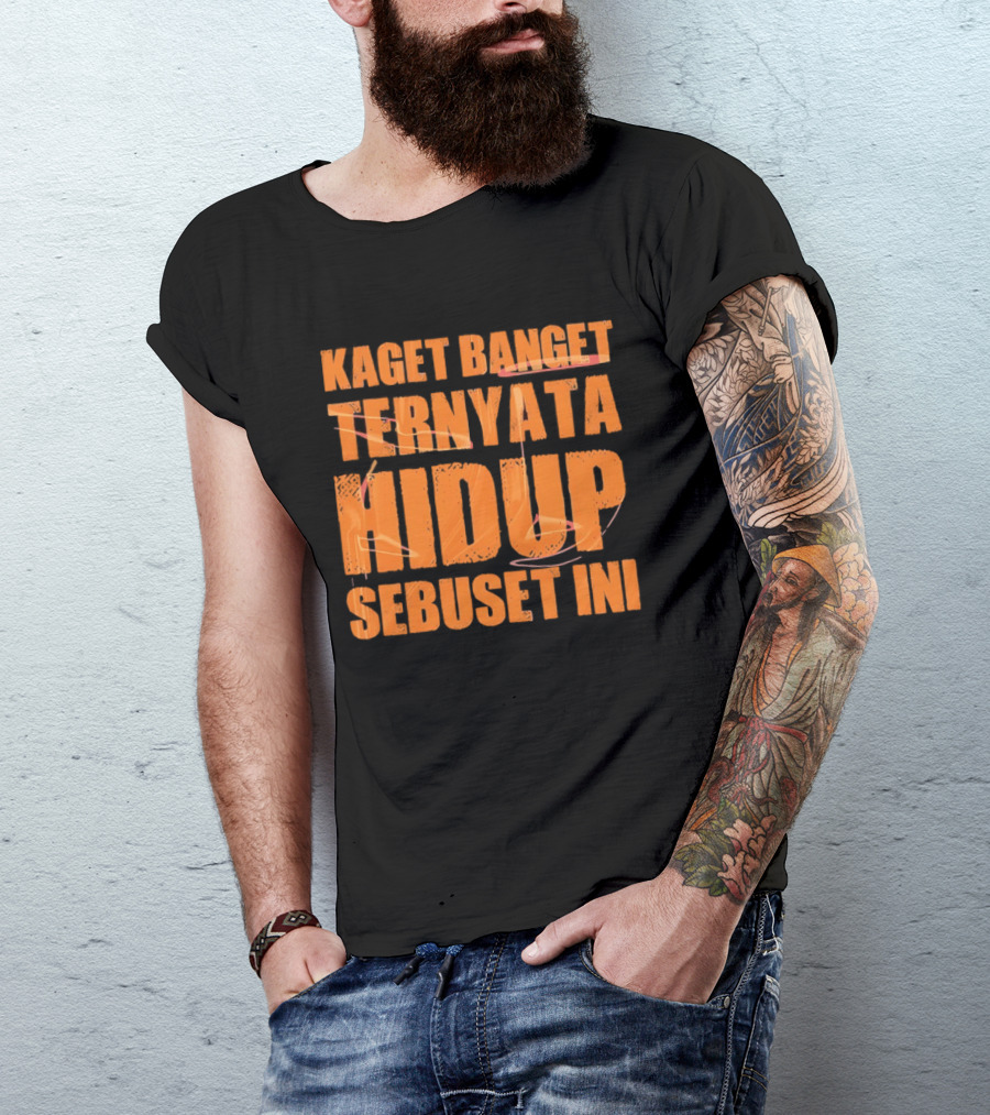 Kaget Banget Ternyata Hidup Sebuset Ini Bold Orange T-Shirt