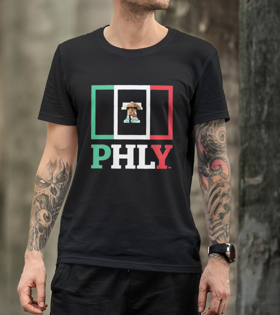 PHLY Mexico Flag Liberty Bell Eagles T-Shirt