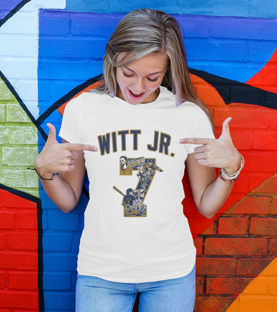 Witt Jr. Kansas City Welcome Missouri Royals MLB Number 7 T-Shirt