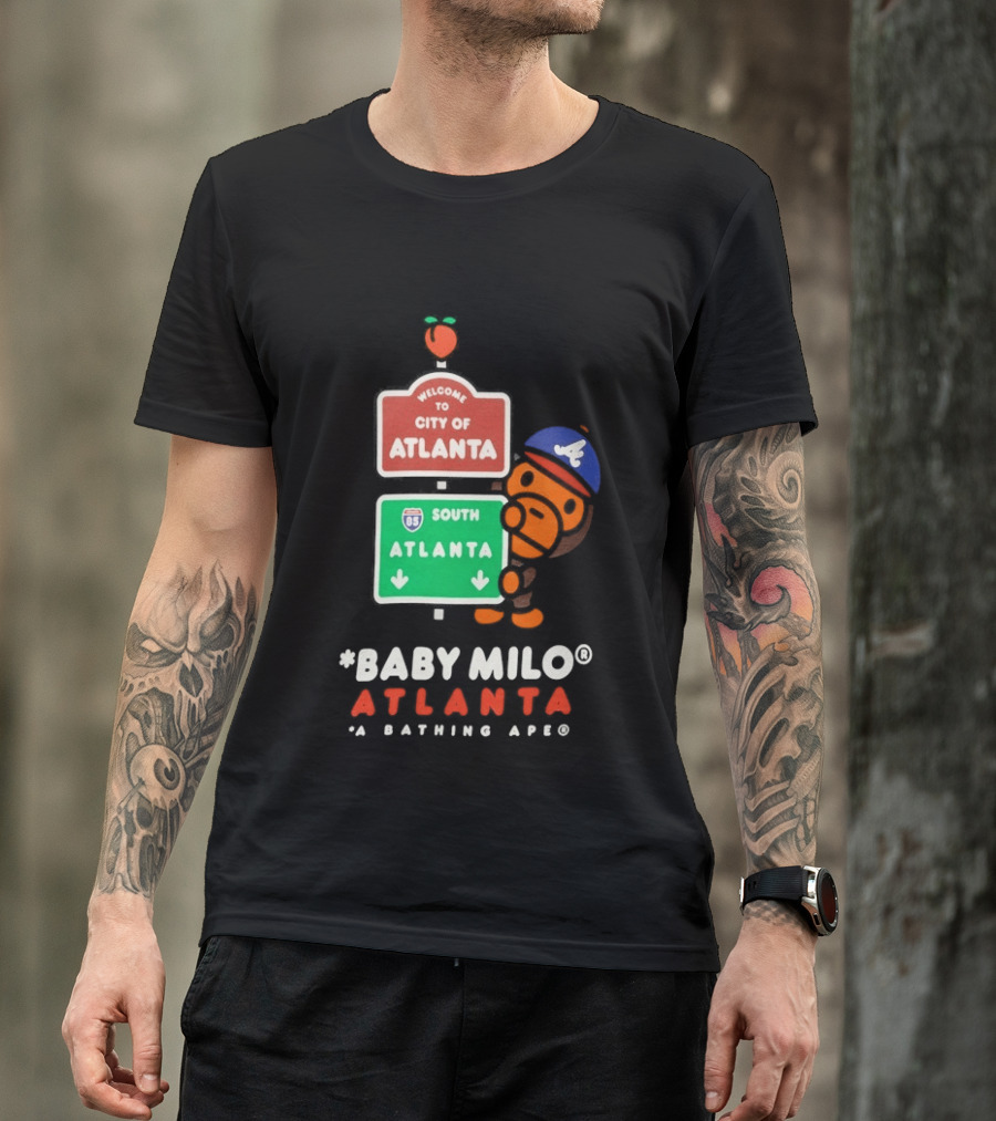 Welcome To City Of Atlanta Baby Milo A Bathing Ape South Atlanta 85 T-Shirt