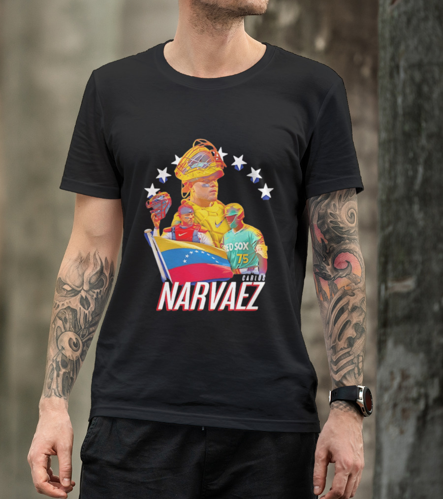 Carlos Narvaez Boston Red Sox Venezuela Catcher 75 T-Shirt