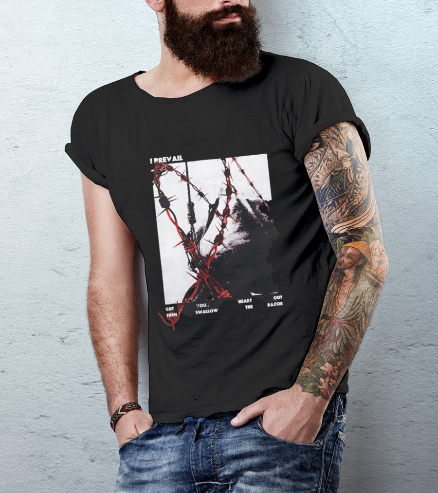 I Prevail Cut Your Heart Out Swallow The Razor Barbed Wire T-Shirt