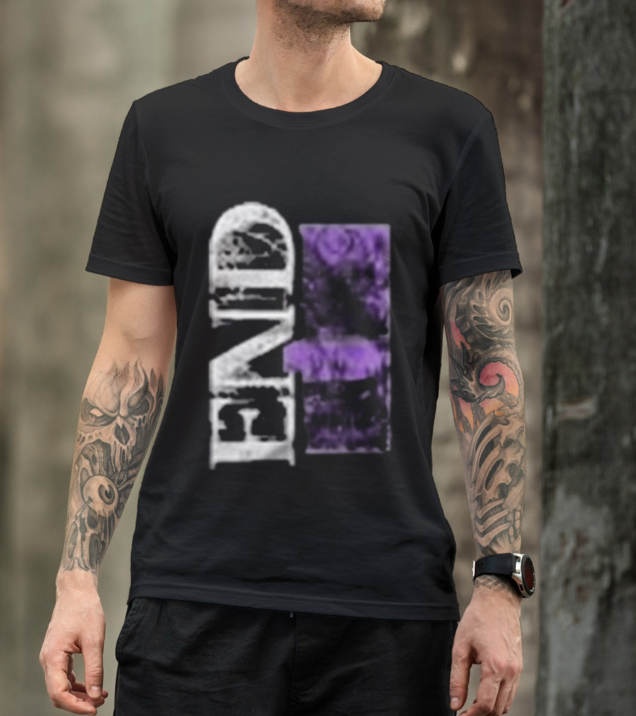 Closed Casket Activities End Victim Purple Black T-Shirt
