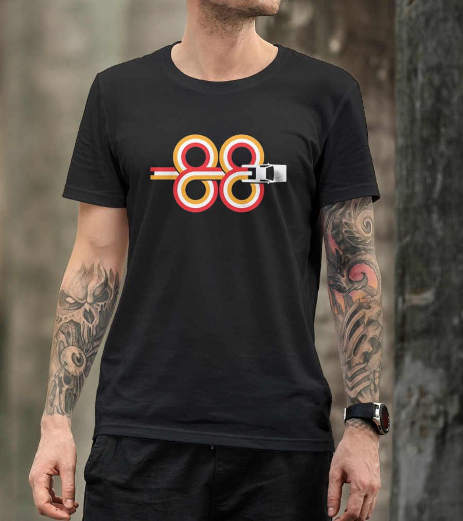 Sports Car Infinity Loop 88 Racing Stripes T-Shirt