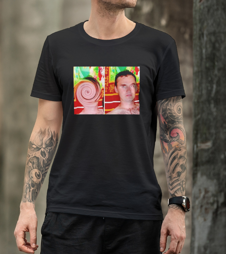Swirly Kirk Christopher Paul Neil Optical Illusion Face T-Shirt