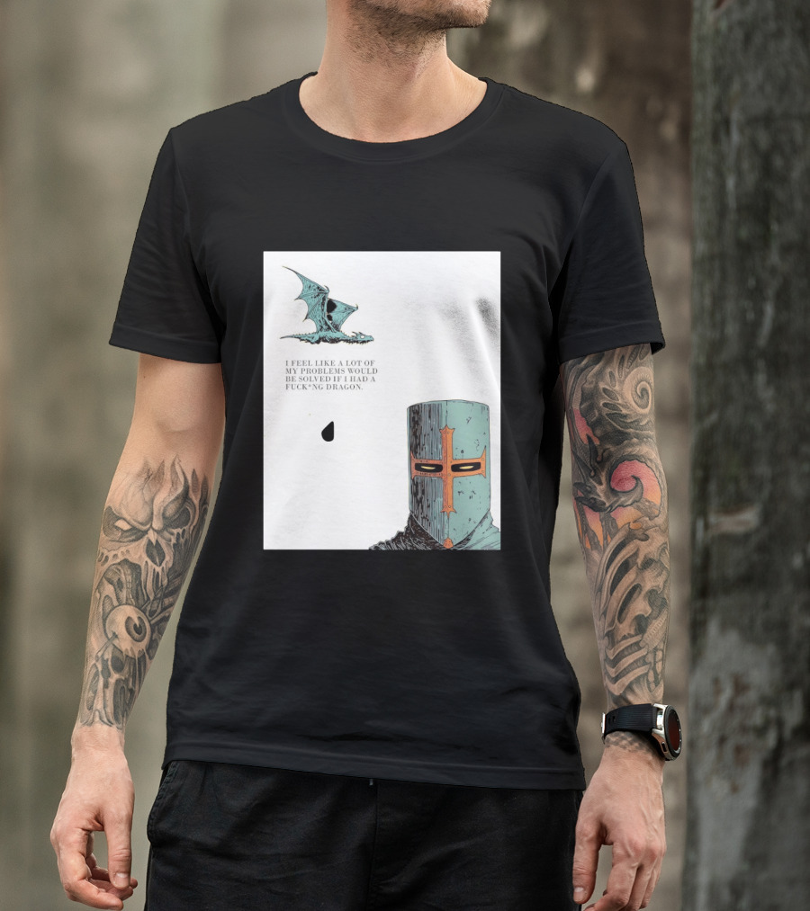 Knight Crusader I Feel Like A Lot Of My Problems Would Be Solved If I Had A Dragon T-Shirt