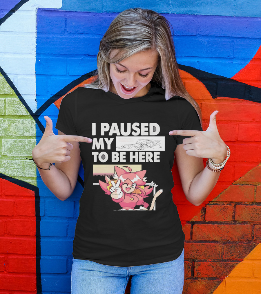 I Paused My Game To Be Here Mad Mew Mew Undertale Anime Girls T-Shirt