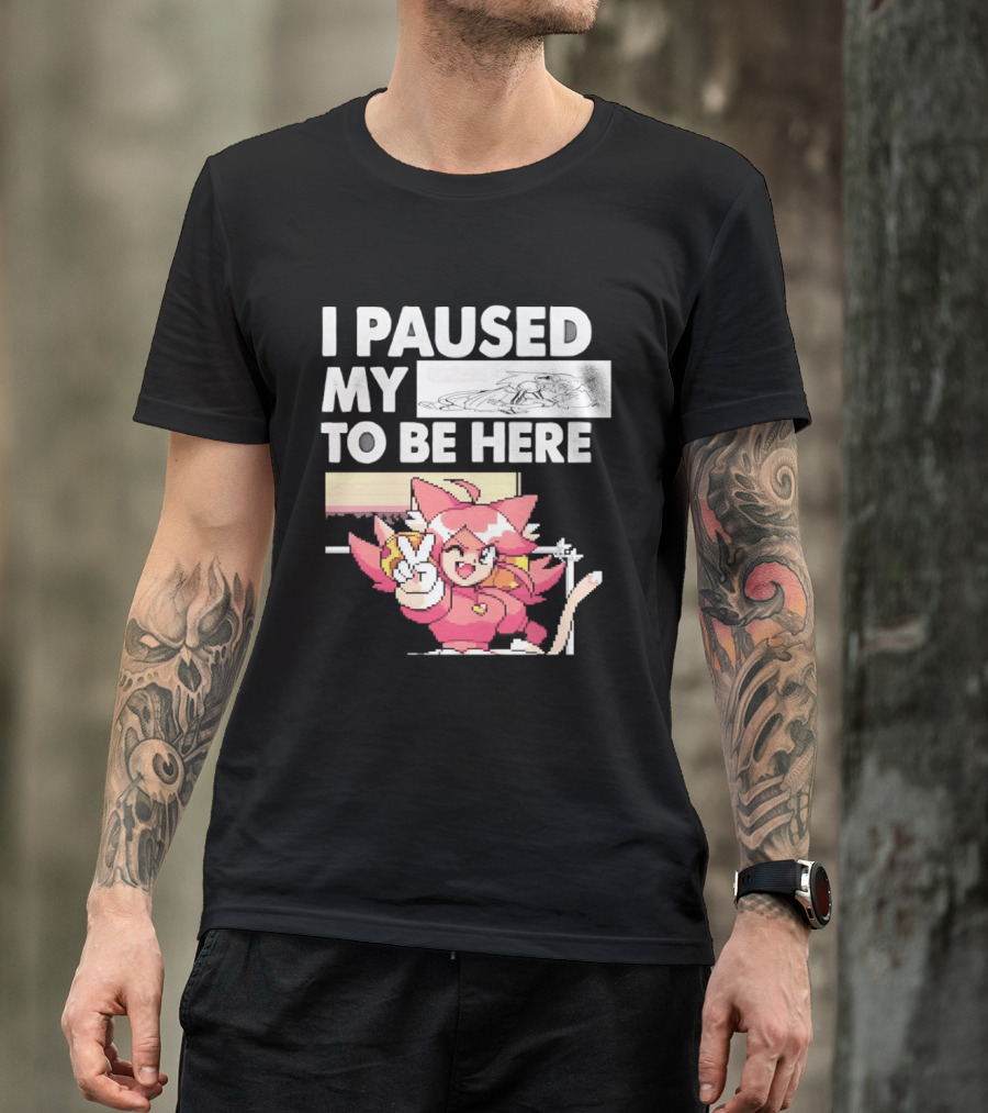 I Paused My Game To Be Here Mad Mew Mew Undertale Anime Girls T-Shirt