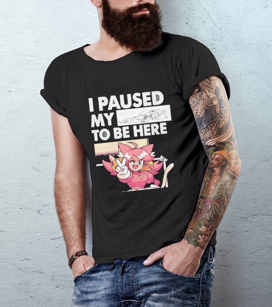 I Paused My Game To Be Here Mad Mew Mew Undertale Anime Girls T-Shirt