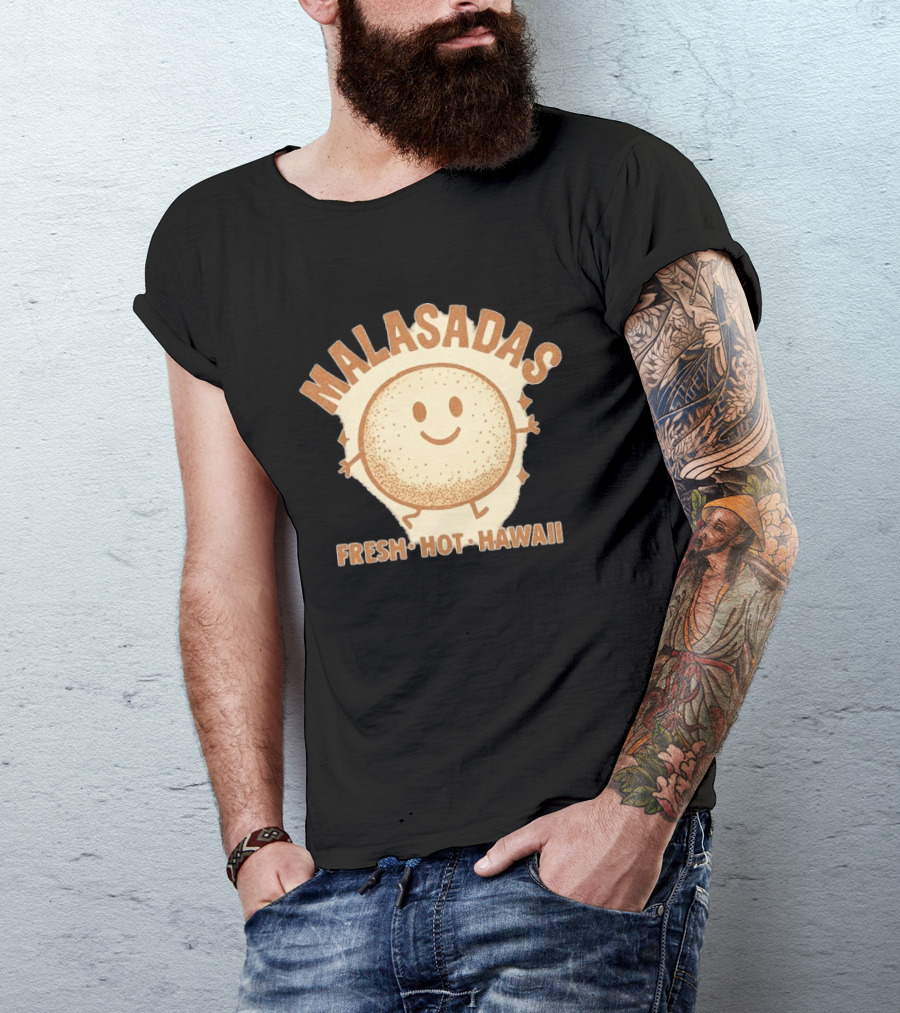 Malasadas Fresh Hot Hawaii Smiling Pastry T-Shirt