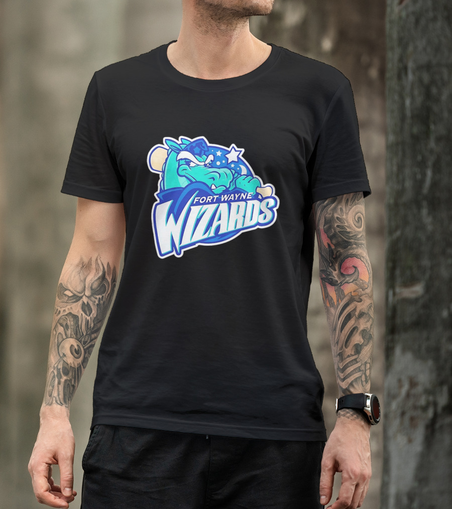 Fort Wayne Wizards Crocodile Logo Minor League Baseball Team T-Shirt